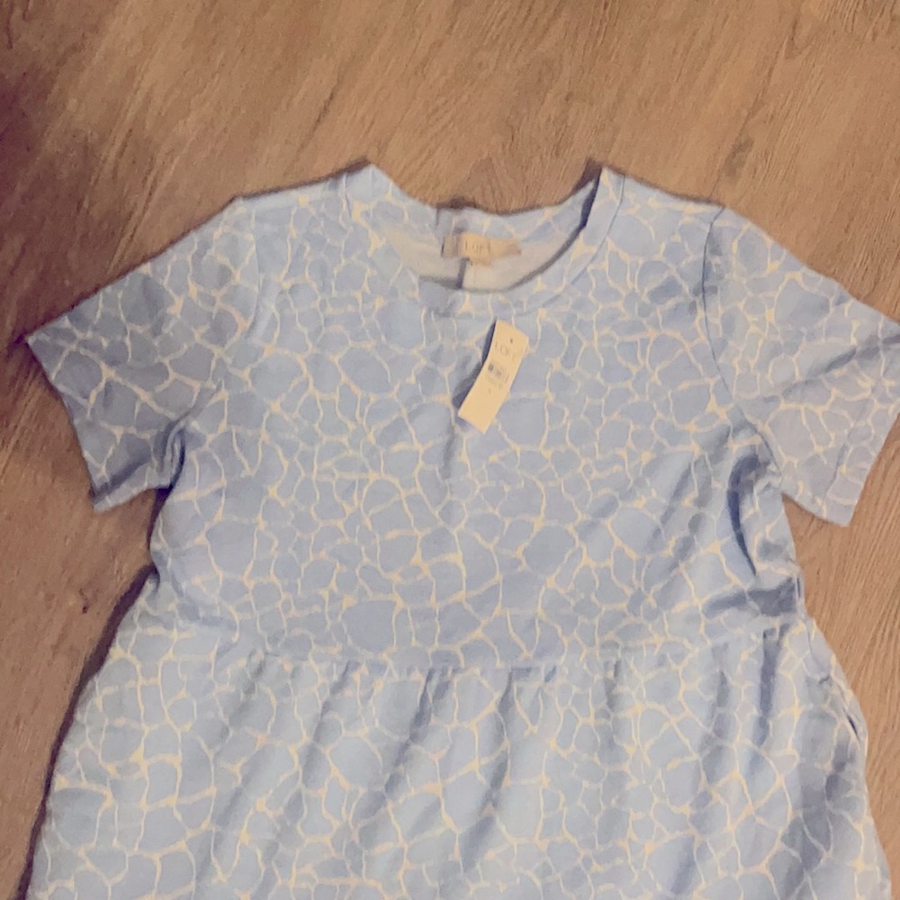 Loft Jacquard Tiered Swing Pocket Dress - Picture 3 of 4